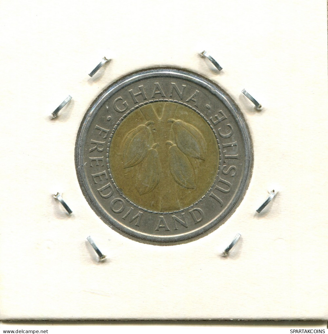 100 CEDIS 1991 GHANA BIMETALLIC Moneda #AS376.E - Ghana
