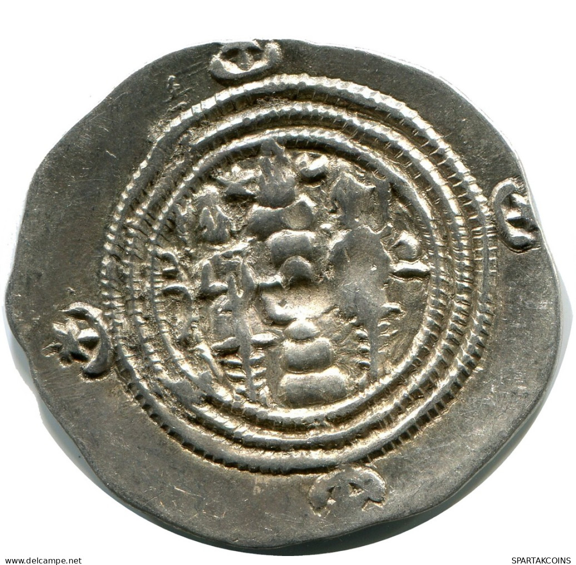 SASSANIAN KHUSRU II AD 590-627 AR Drachm Mitch-ACW.1111-1223 #AH214..E - Oosterse Kunst