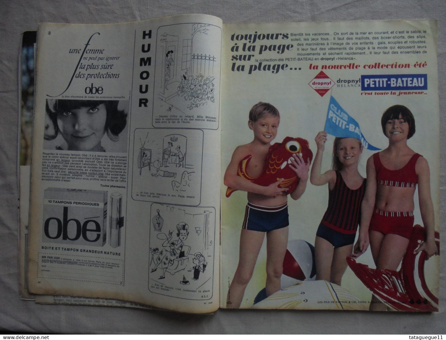 Vintage - Revue Femmes D'Aujourd'hui N° 1049 Juin 1965 - Mode