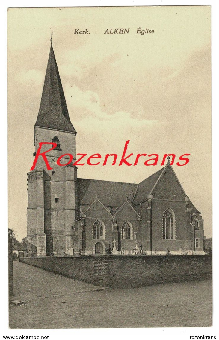 Alken Kerk Eglise Geanimeerd (In Zeer Goede Staat) - Alken