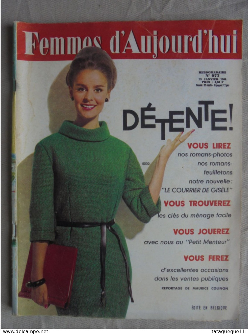 Ancien - Revue Femmes D'Aujourd'hui N° 977 - 23 Janvier 1964 - Mode