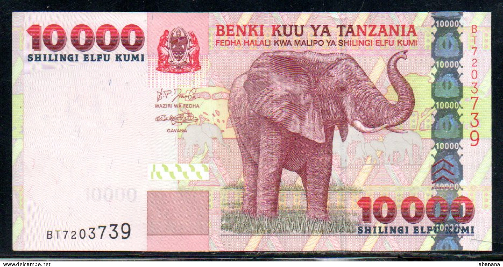 659-Tanzanie 10 000 Shilingi 2003 BT720 - Tanzania