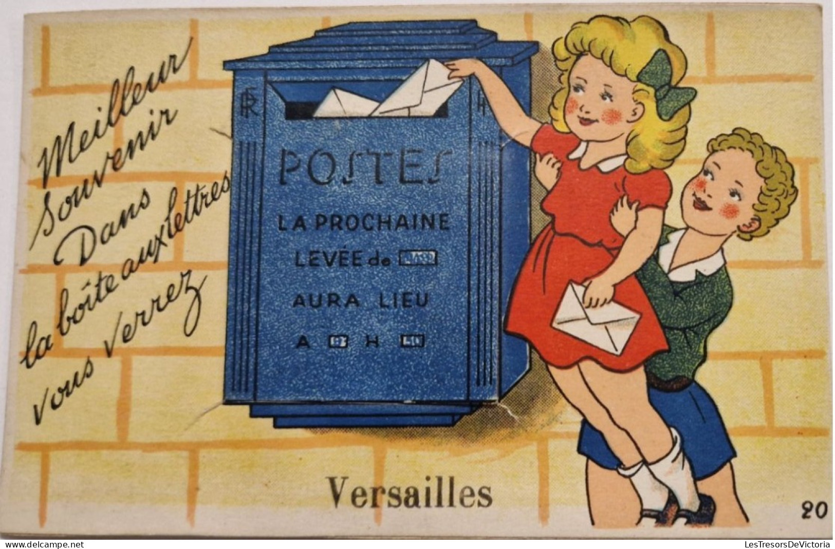 A SYSTEME - Meilleur Souvenir Dans La Boite Aux Lettres Vous Verrez - VERSAILLES - Carte Postale Ancienne - Dreh- Und Zugkarten