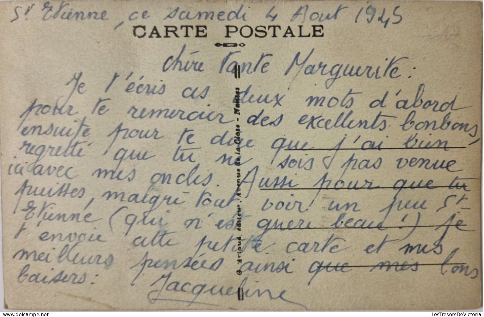 A SYSTEME - En Route Pour ST ETIENNE - Carte Postale Ancienne - Cartoline Con Meccanismi