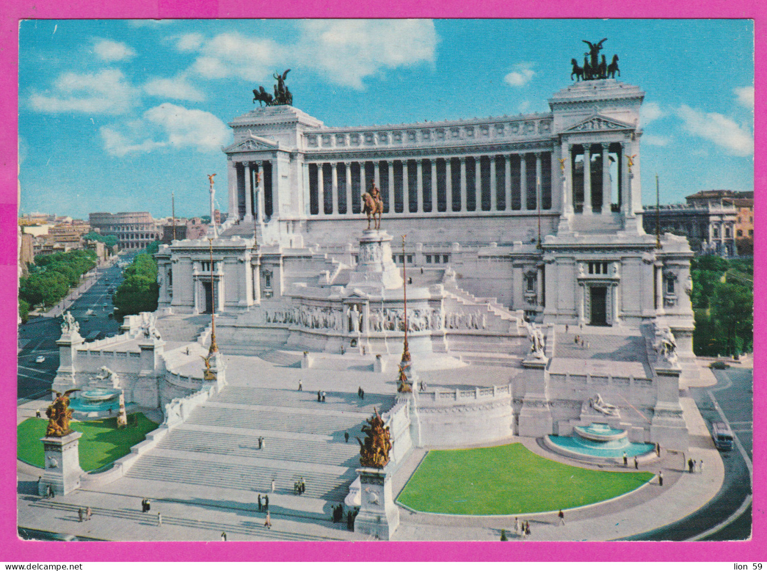 290457 / Italy - Roma (Rome) - Aerial View Monumento A Vittorio Emanuele II (Altare Della Patria) PC 209/V973 Italia - Altare Della Patria