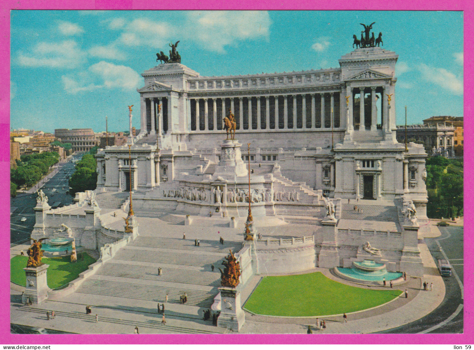 290458 / Italy - Roma (Rome) - Aerial View Monumento A Vittorio Emanuele II (Altare Della Patria) PC 209 Italia - Altare Della Patria