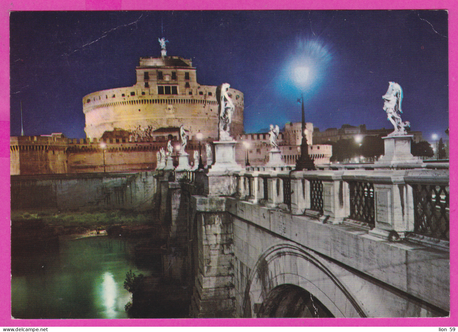 290483 / Italy - Roma (Rome) - Night Bridge Elio Mausoleum Of Hadrian, Usually Known As Castel Sant'Angelo PC 613 Italia - Pontes