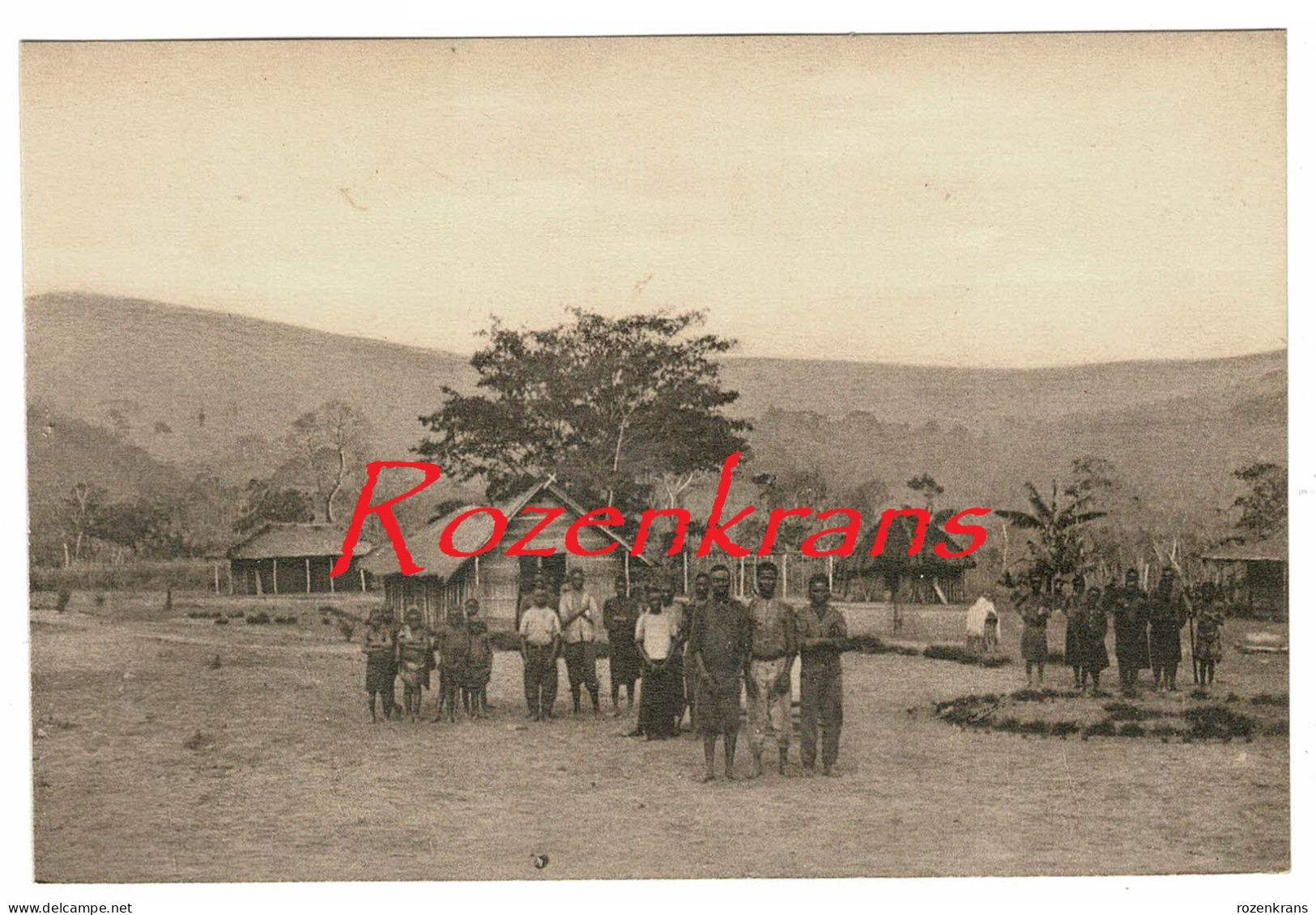 Belgisch Congo Belge Elèves Ecole Rurale Dorpsschool Mission Des Jésuites Au Kwango CPA Missionary Jezuieten - Belgian Congo