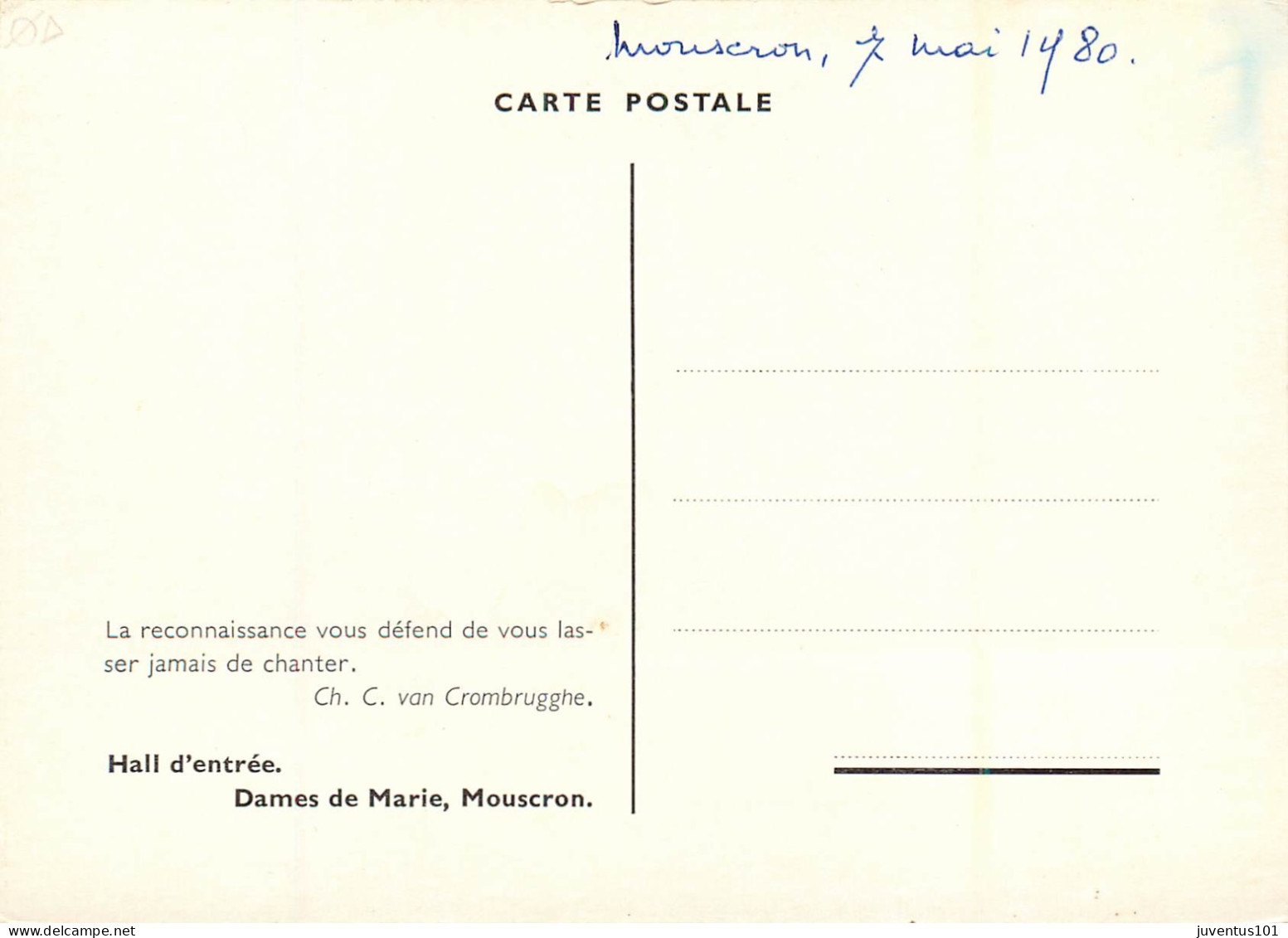 CPSM Mouscron-Dames De Marie-Hall D'entrée     L2180 - Mouscron - Moeskroen
