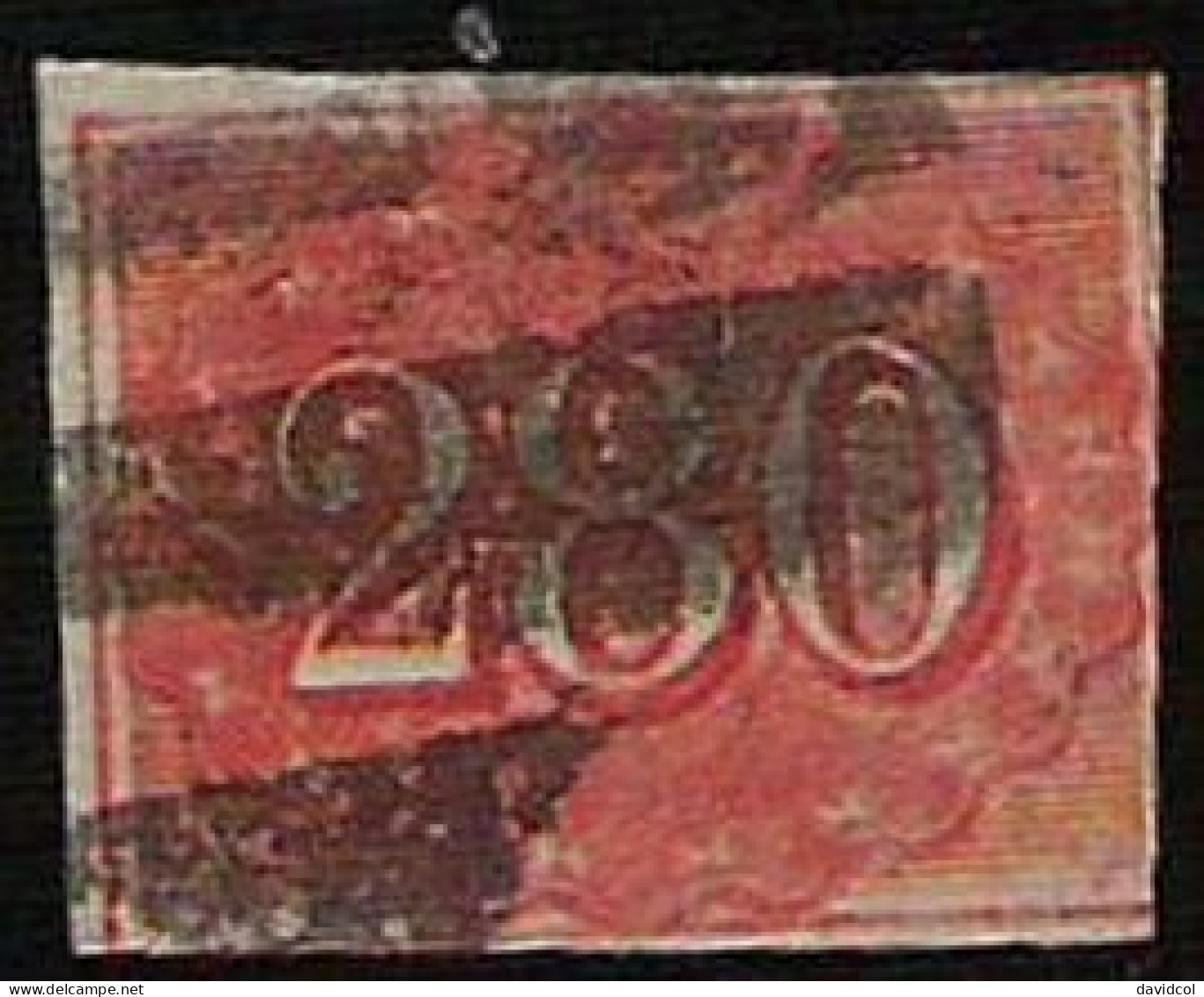 2683C - BRASIL - 1854 - MI#:21 - USED - 280 R. - CAT AVL: € 140.00 - Gebraucht