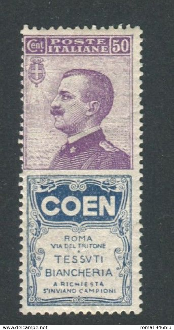 REGNO 1924 PUBBLICITARIO 50 C. COEN * LINGUELLATO - Pubblicitari