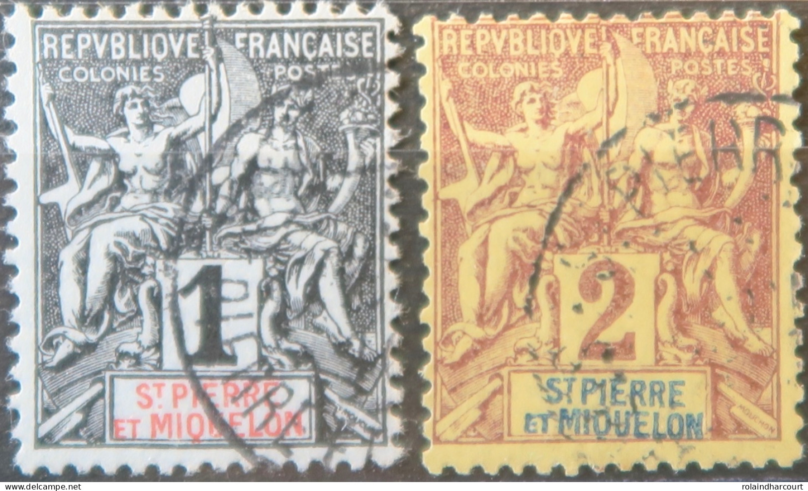 R2141/122 - 1892 - S.P.M. - N°59 à 60 Oblitérés - Used Stamps