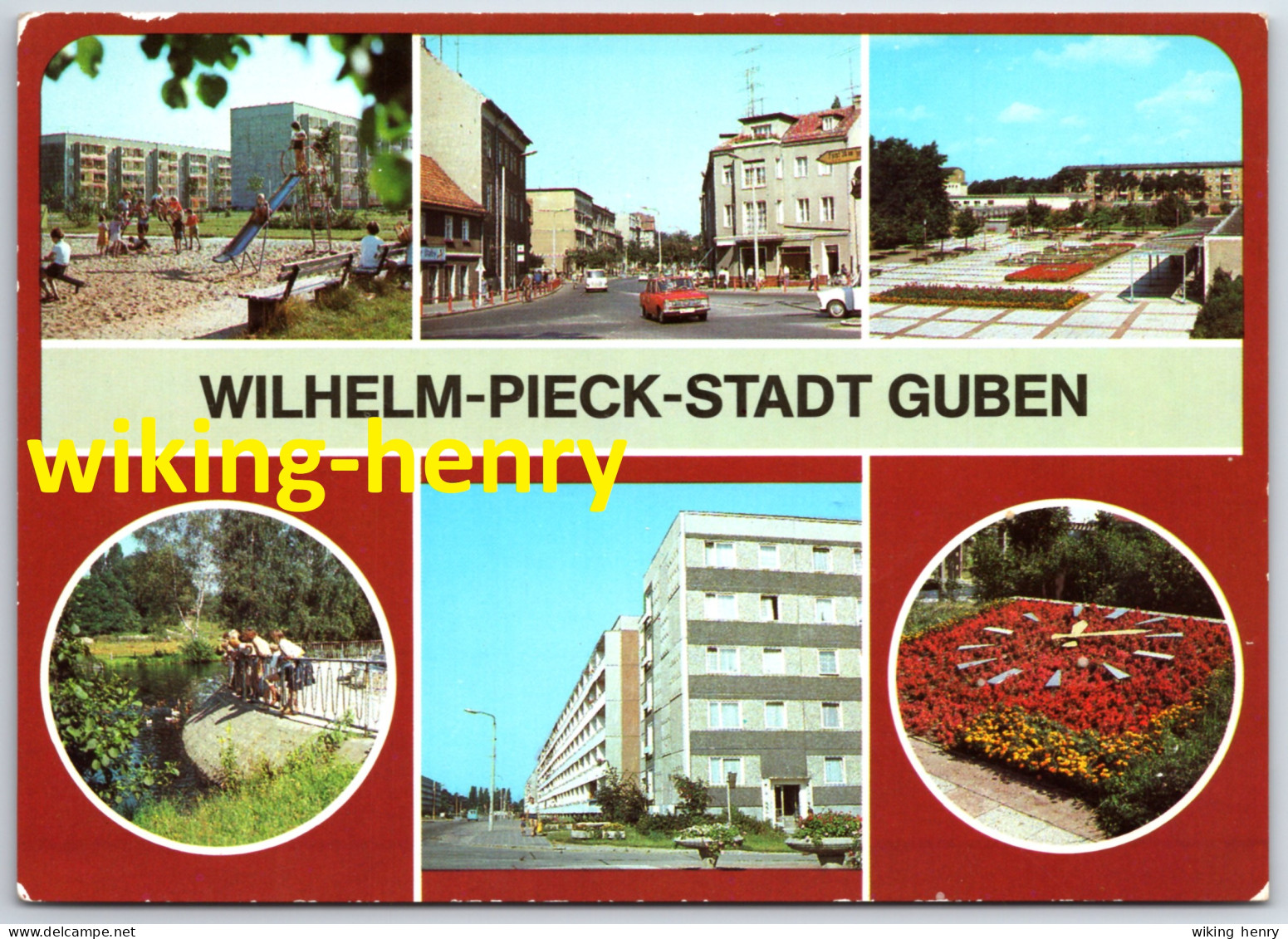 Guben - Mehrbildkarte 7   Wilhelm Pieck Stadt - Guben