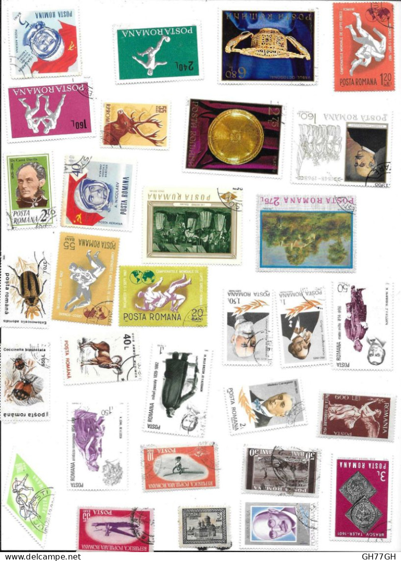 LOT DE TIMBRES DIVERS Dont Nbx POSTA ROMANA - Vrac (max 999 Timbres)