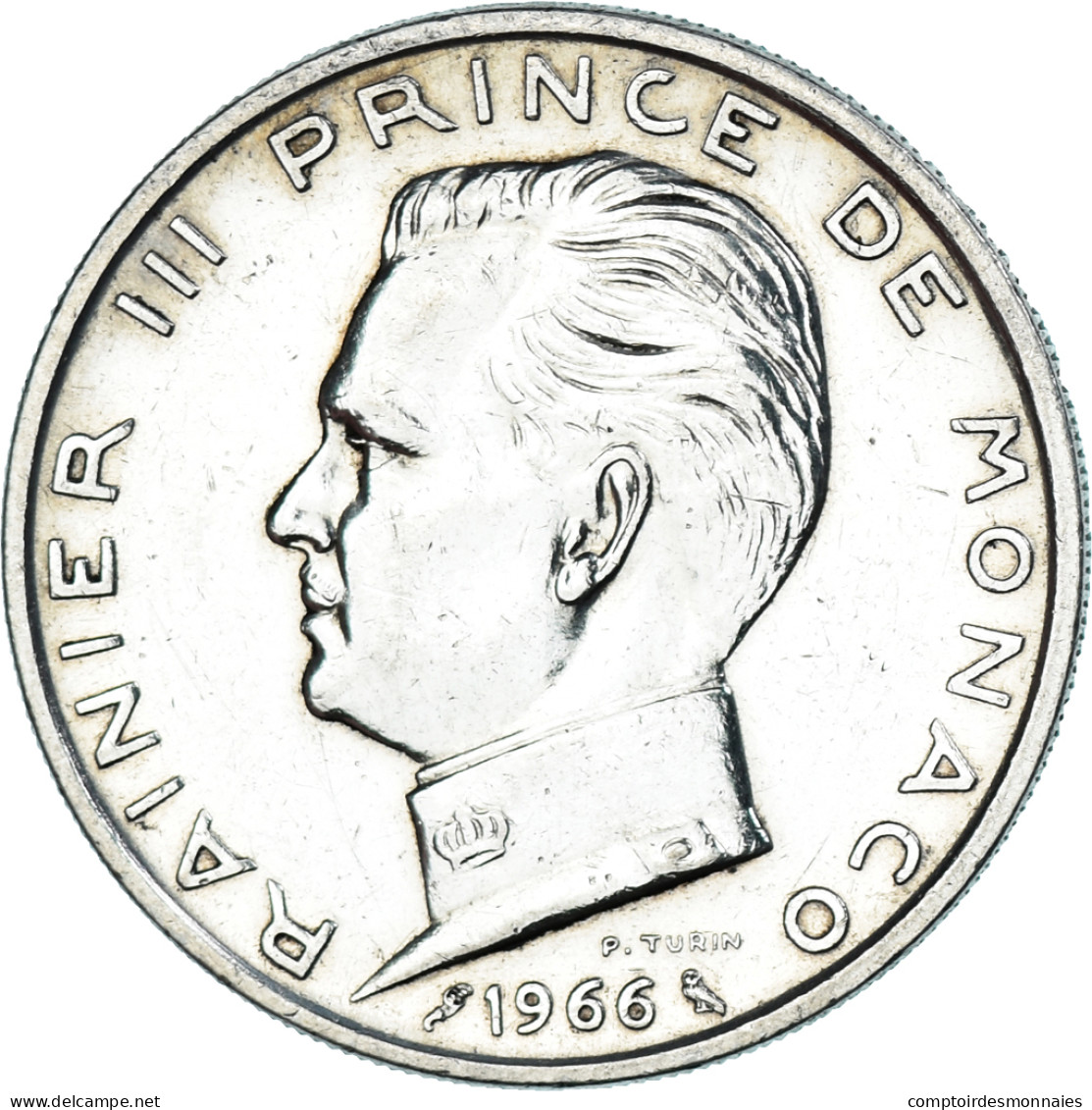 Monnaie, Monaco, Rainier III, 5 Francs, 1966, TTB+, Argent, Gadoury:MC 152 - 1960-2001 Nouveaux Francs