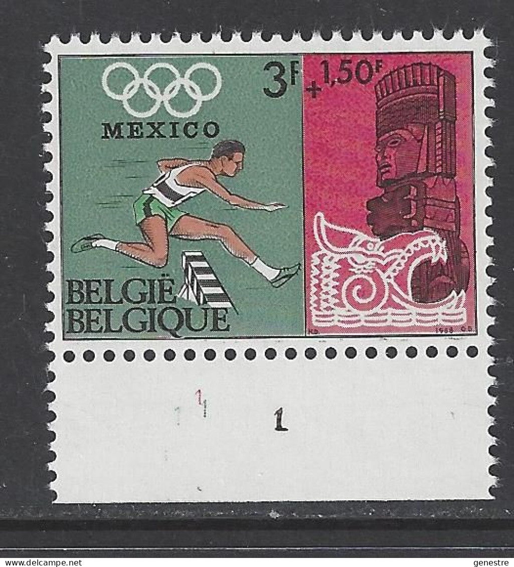 Belgique - 1968 - COB 1458  ** (MNH) - Planche 1 - 1961-1970