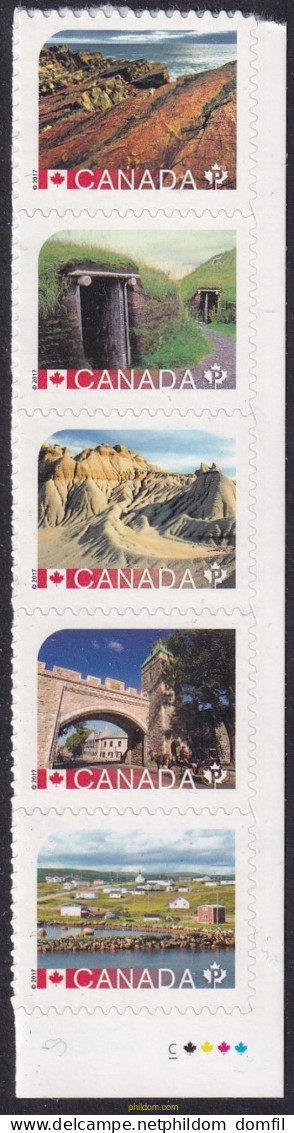 699763 MNH CANADA 2017 PATRIMONIO MUNDIAL DE LA UNESCO EN CANADA - Otros & Sin Clasificación