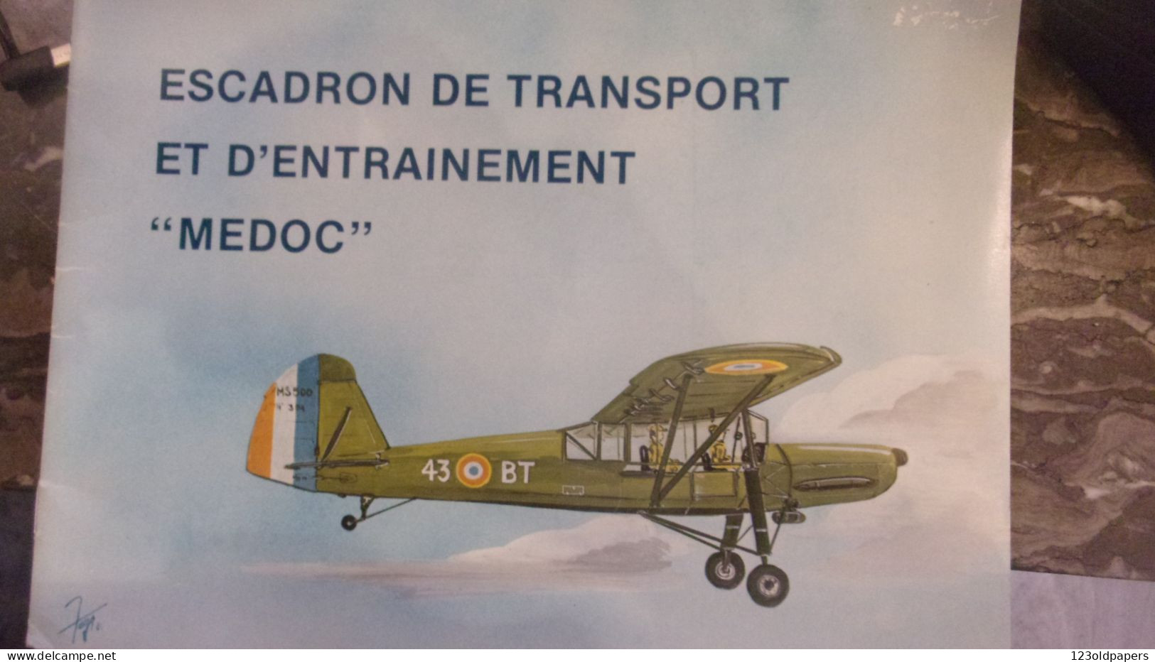 1984 AVIATION WWII ESCADRON DE TRANSPORT ET D ENTRAINEMENT MEDOC BORDEAUX MERIGNAC  1944 /1984 EX N° 89/460 - Aviation
