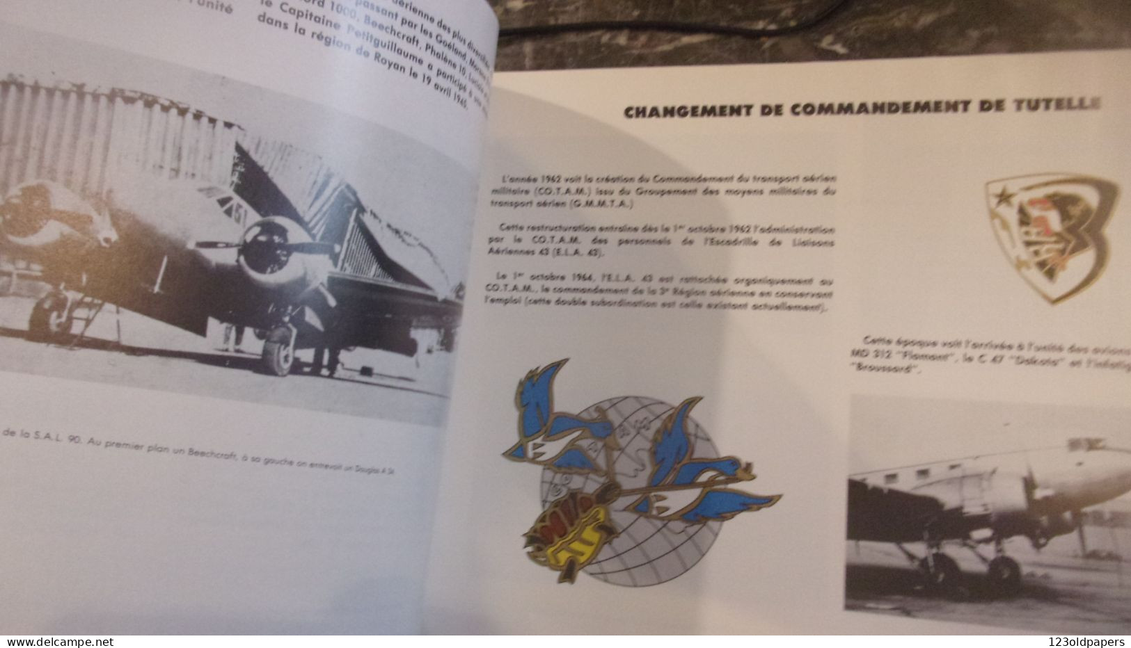 1984 AVIATION WWII ESCADRON DE TRANSPORT ET D ENTRAINEMENT MEDOC BORDEAUX MERIGNAC  1944 /1984 EX N° 89/460 - Aviación
