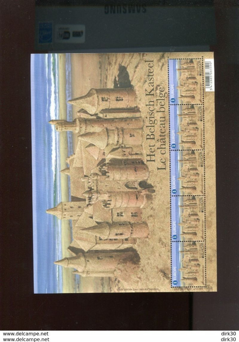 Belgie 2017 4707 F4707 Velletje Van 5 Europa CEPT Sand Castle  MNH - 2011-2020