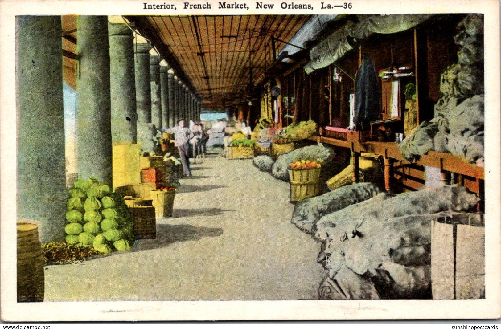 Louisiana New Orleans The French Market Interior Scene - New Orleans
