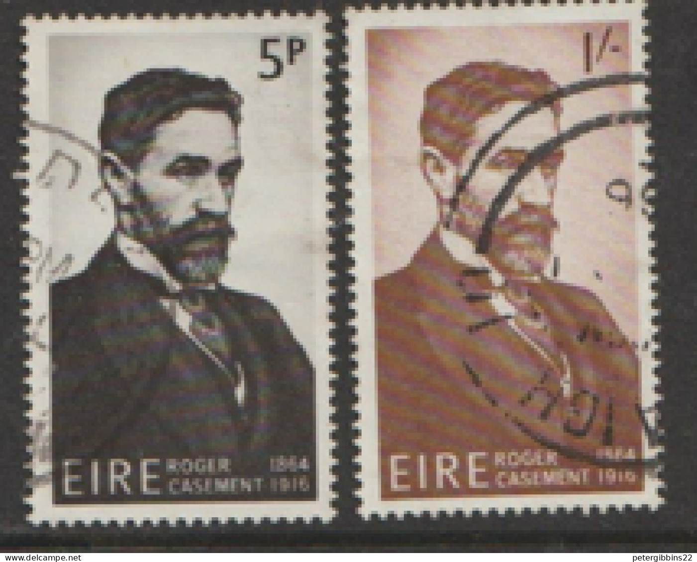 Ireland  1966  SG 221-2  Roger Casement  Fine Used - Ungebraucht