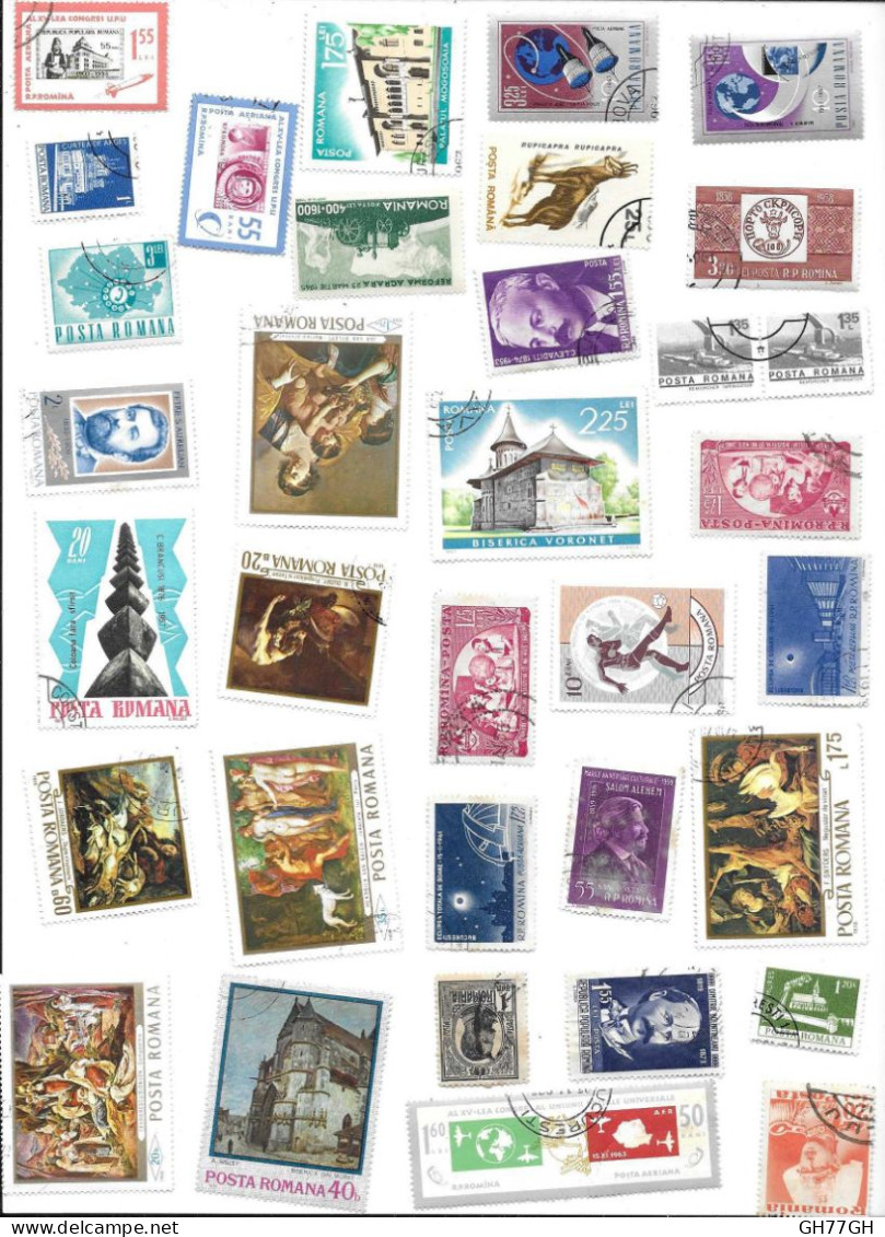 LOT DE TIMBRES DIVERS Dont Nbx POSTA ROMANA - Vrac (max 999 Timbres)