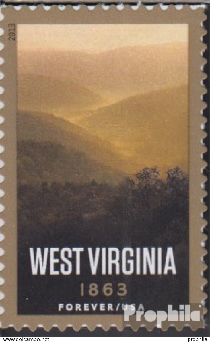 USA 4977BA (kompl.Ausg.) Postfrisch 2013 Bundesstaat West Virginia - Nuovi