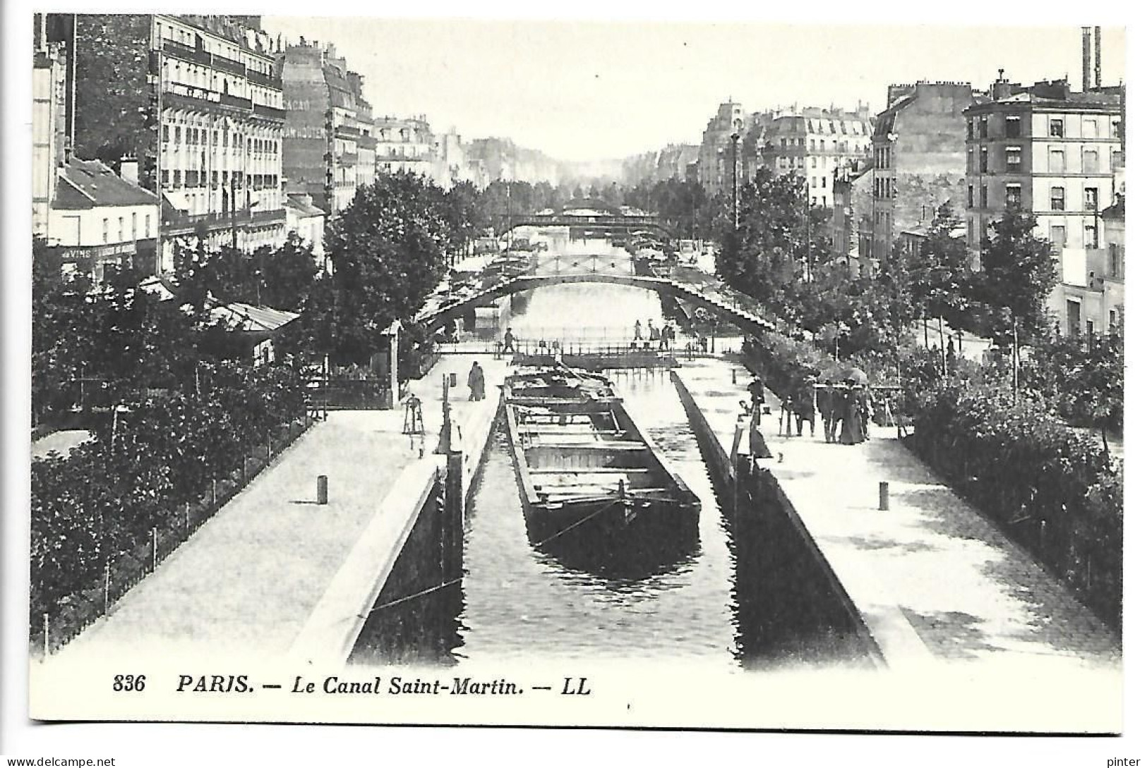 PENICHE - PARIS - Le Canal St Martin - Péniches