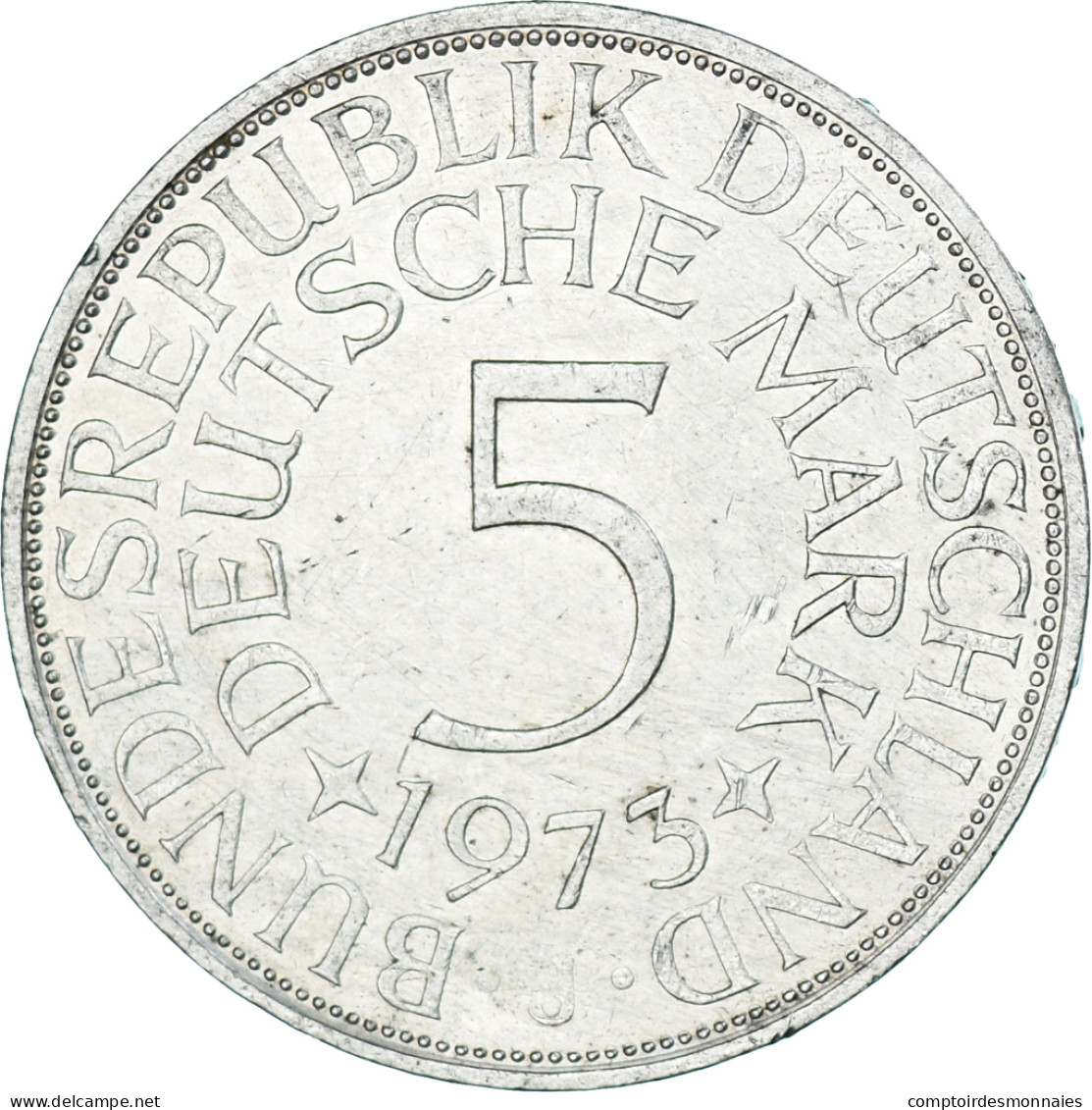 Monnaie, République Fédérale Allemande, 5 Mark, 1973, Hamburg, Germany, SUP - 5 Mark