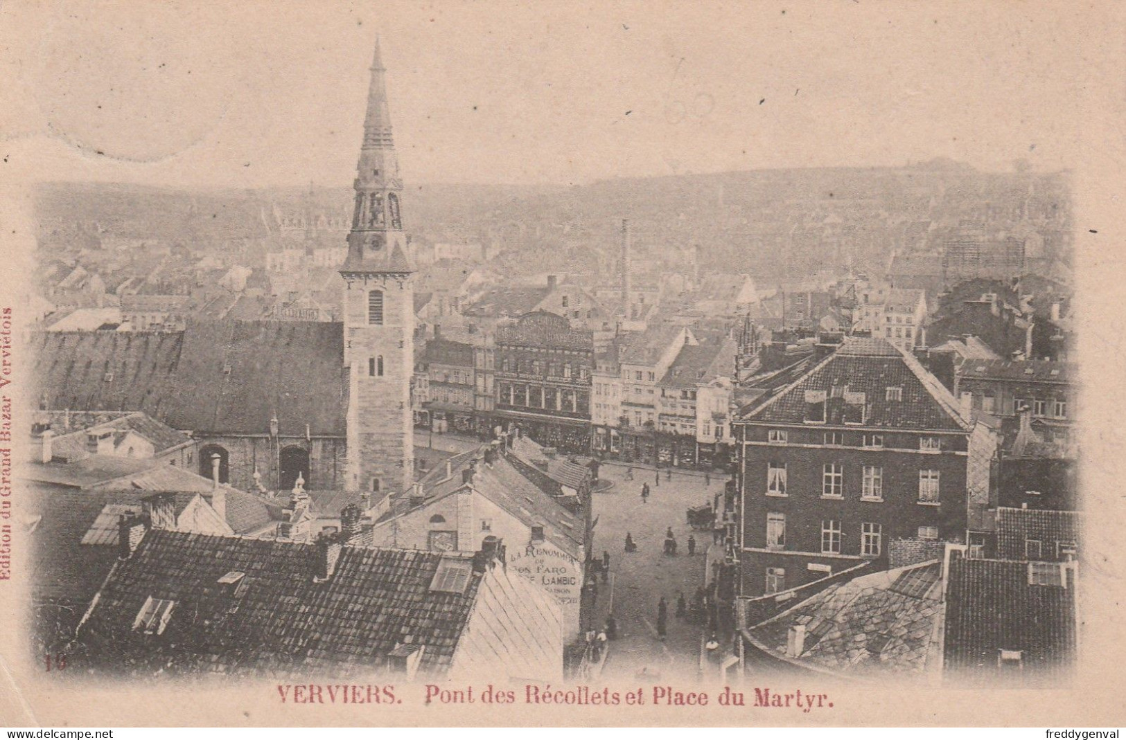 VERVIERS PONT DES RECOLLETS ET PLACE DU MARTYR - Verviers