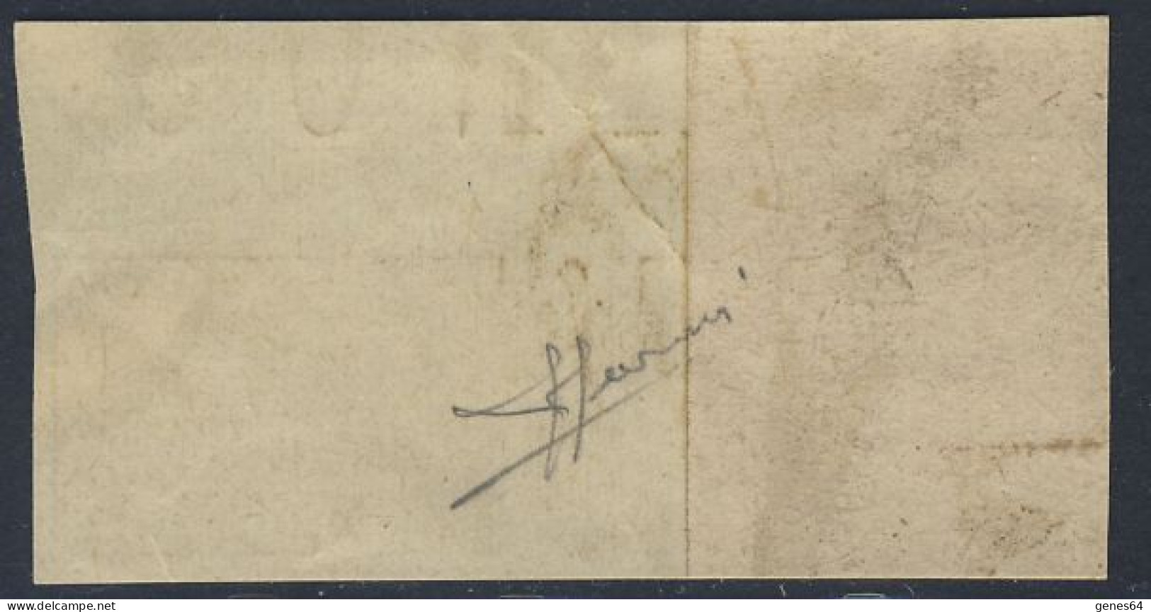 1927/32 - Prova D'Archivio Su Carta RicongiuntaPacchi Postali Lire 4 Grigio Bordo Foglio - Rara (2 Immagini) F. Sorani - Postal Parcels