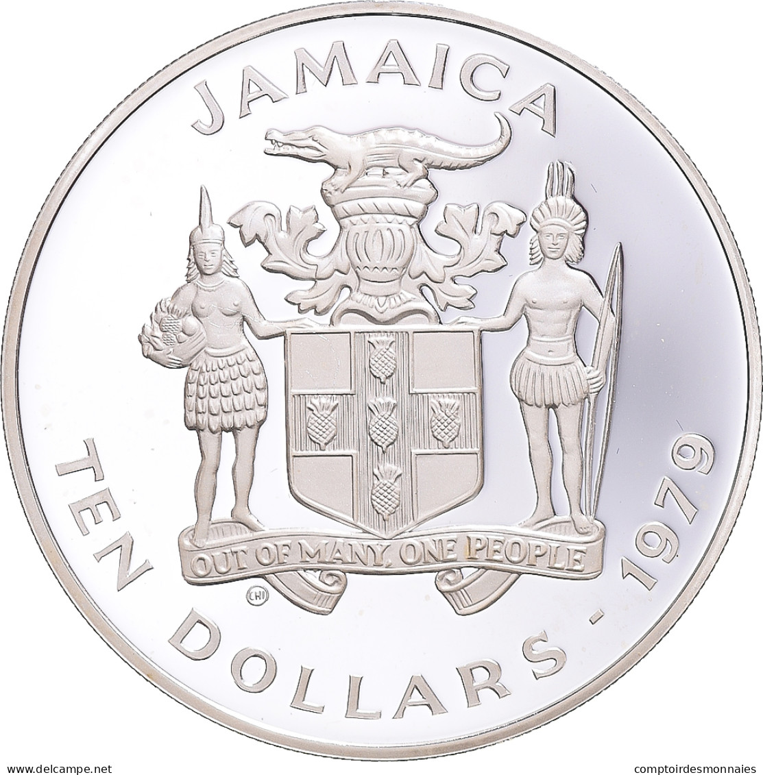 Monnaie, Jamaïque, 10 Dollars, 1979, Unicef, SPL, Argent - Jamaica