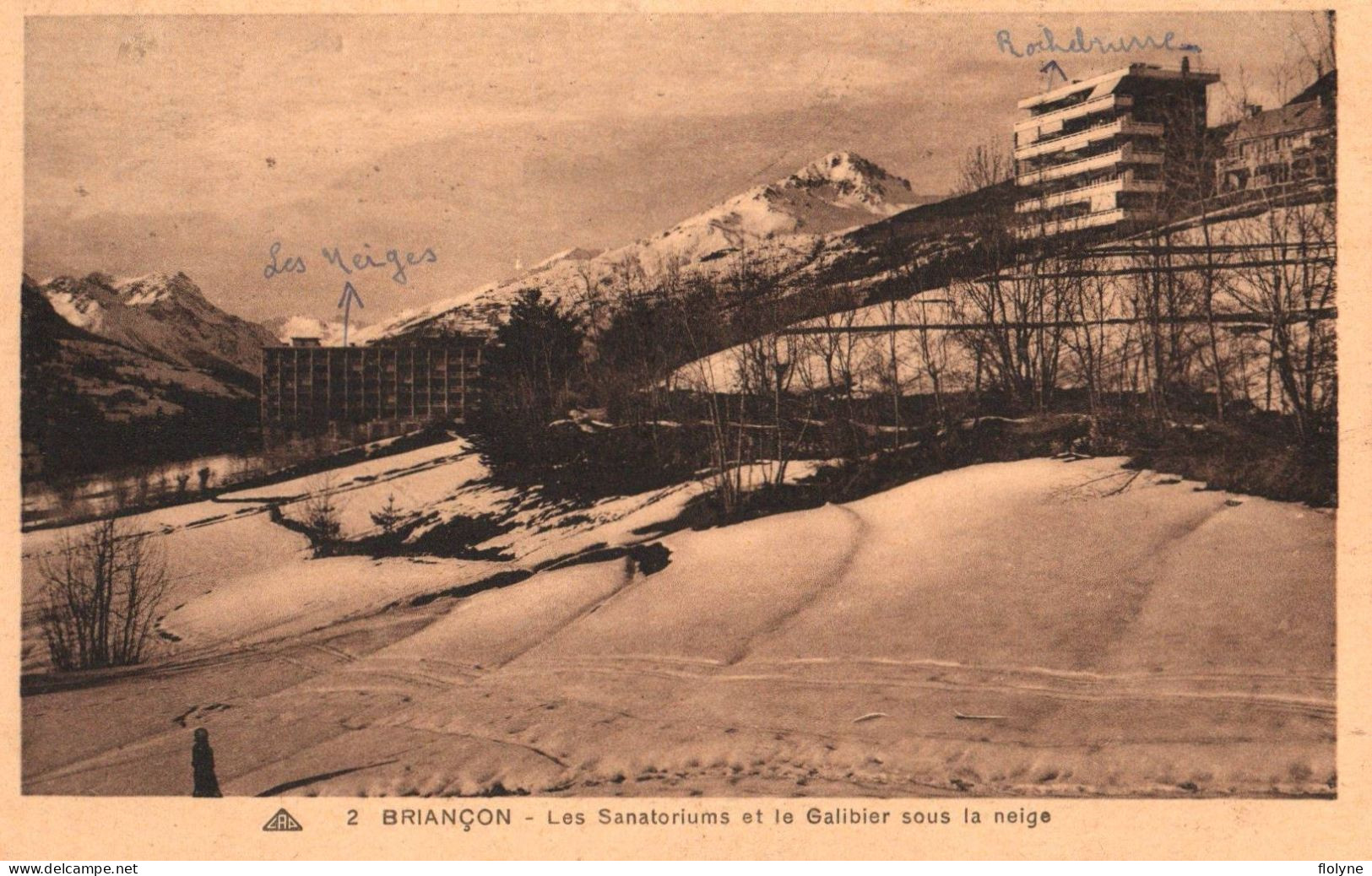 Briançon - Les Sanatoriums Et Le Galibier Sous La Neige - Briancon