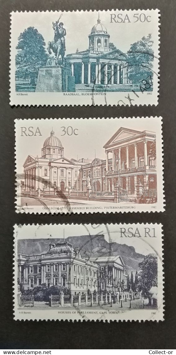 AFRIQUE DU SUD, 1982, Lot De 3, Bloemfontein, Pietermaritzburg, Cape Town. Oblitérés - Used Stamps