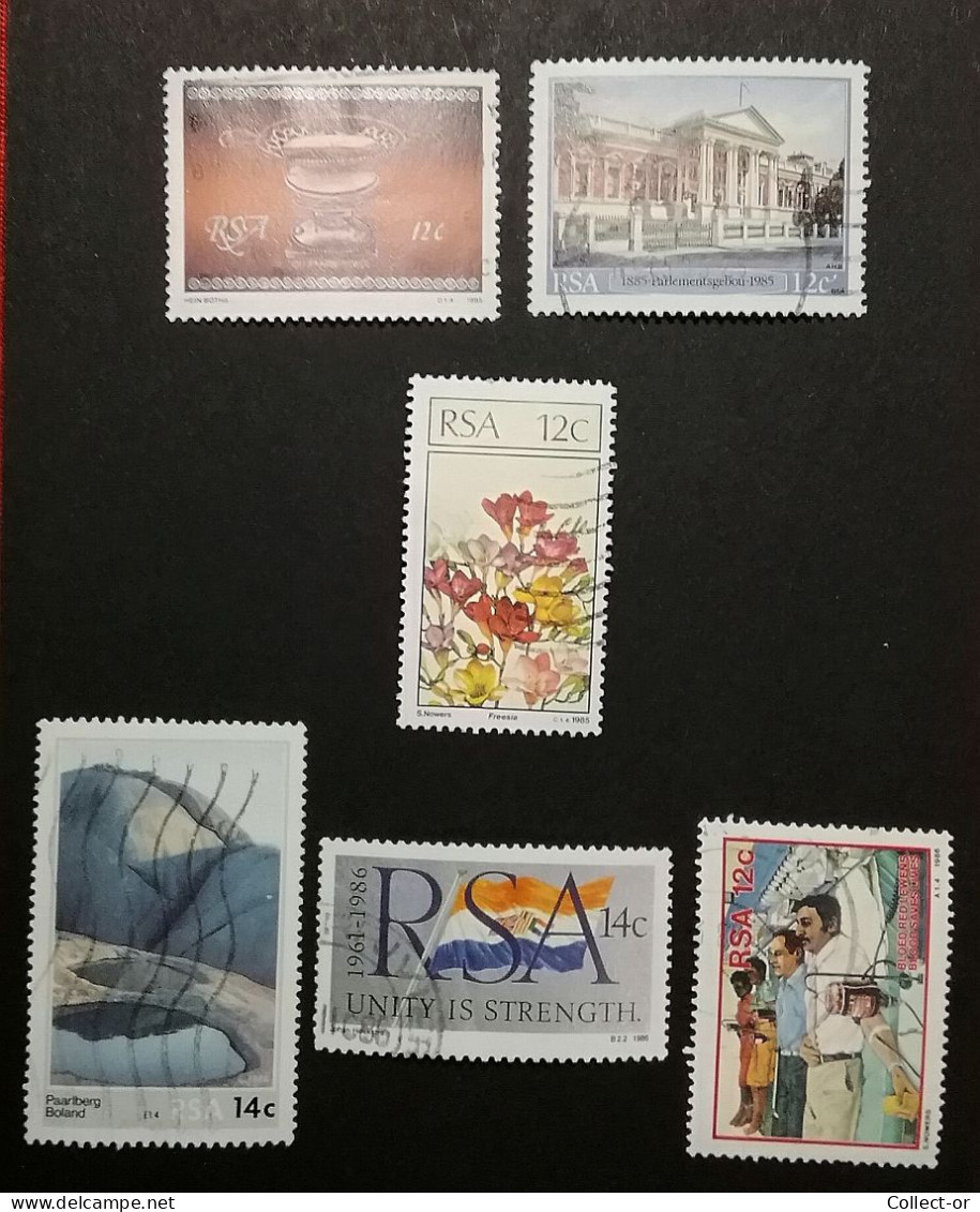 AFRIQUE DU SUD, 1985-86,  Lot De 6. Scott N° 680, 652, 656, 678, 664, 668, Oblitérés - Gebruikt