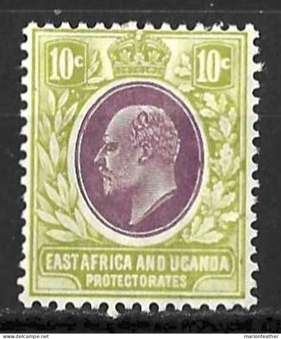 K,U,T....KING EDWARD VII..(1901-10..)..." 1907.."...10c.......SG37........MH... - East Africa & Uganda Protectorates