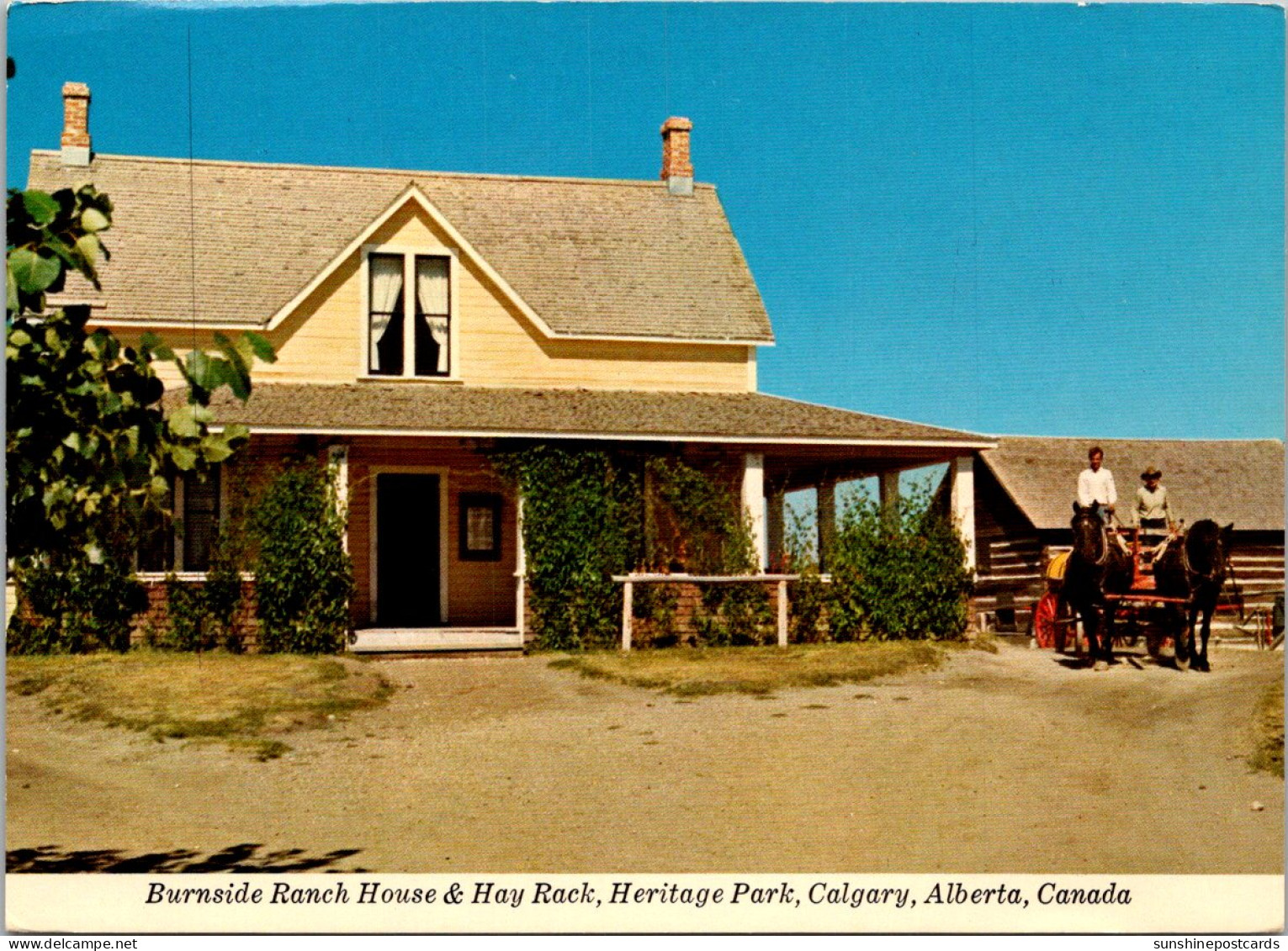 Canada Calgary Heritage Park Burnside Ranch House And Hay Rack - Calgary