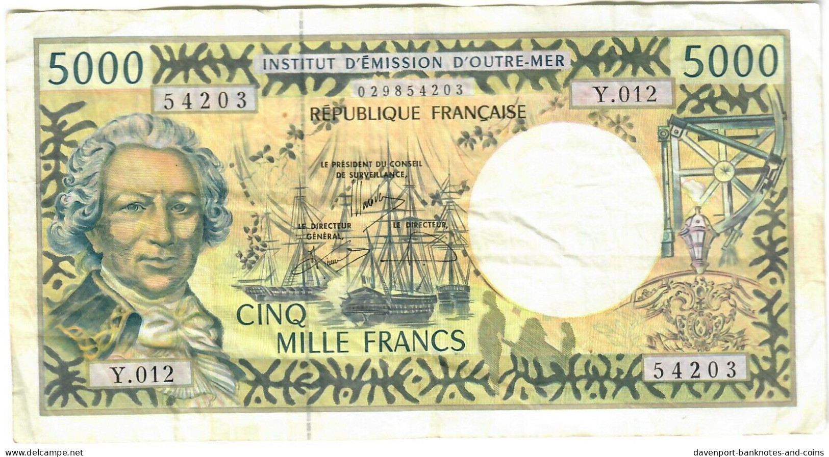 French Polynesia 5000 Francs 2008 F (sig 11) (2) - Territoires Français Du Pacifique (1992-...)