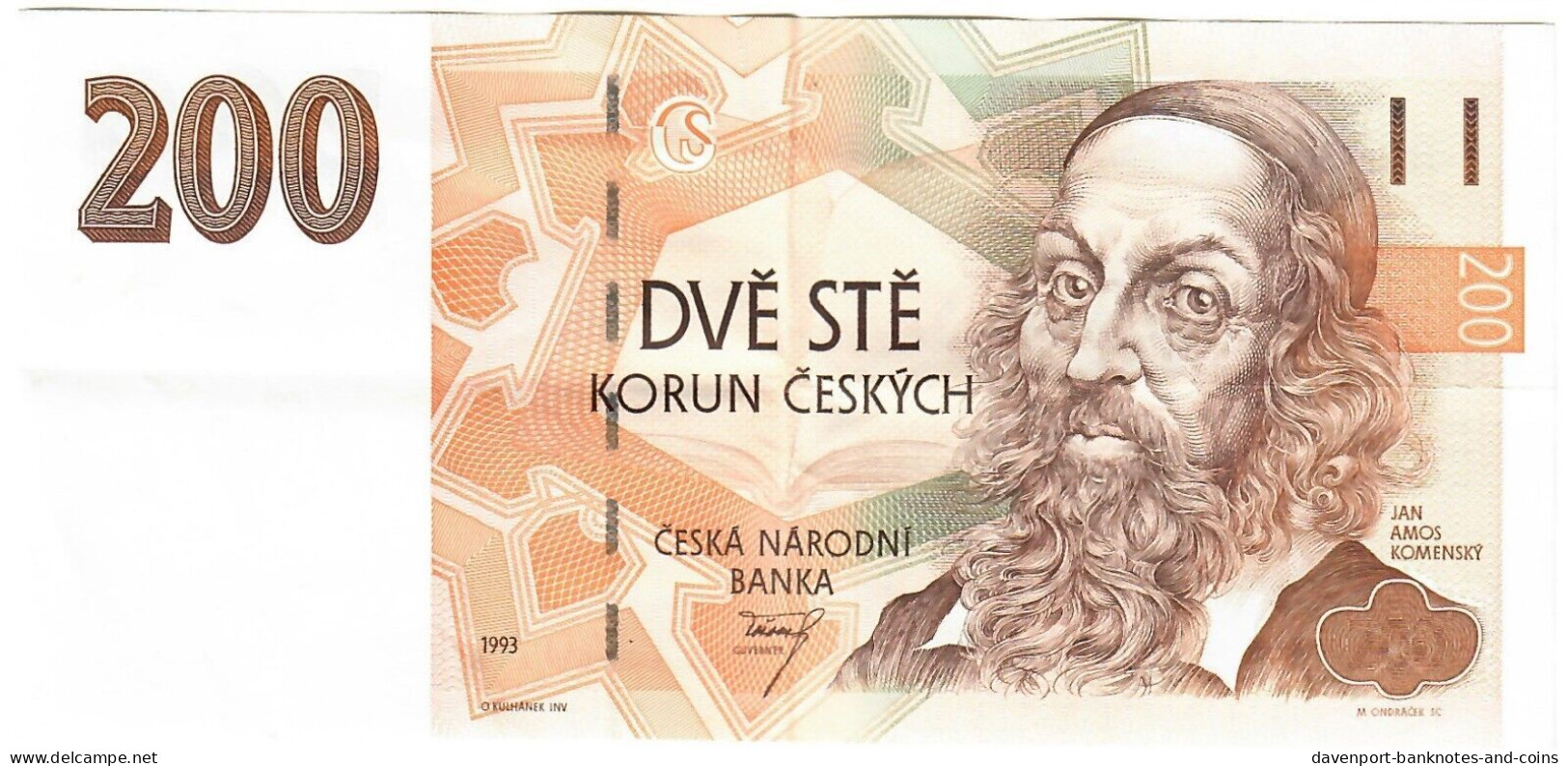 Czech Republic (Czechia) 200 Korun 1993 VF/EF [5] - República Checa