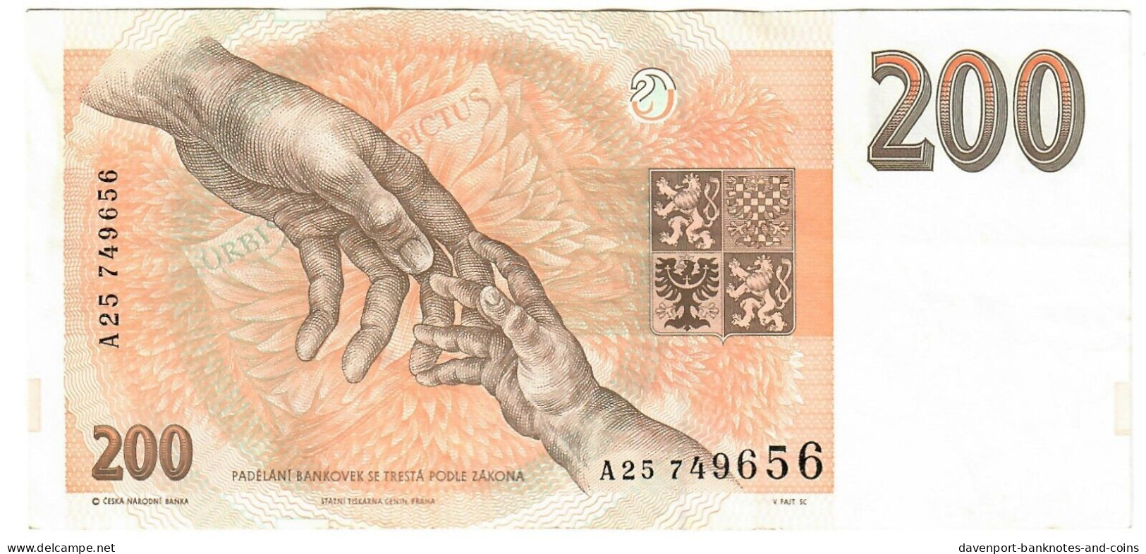 Czech Republic (Czechia) 200 Korun 1993 VF [1] - Tschechien