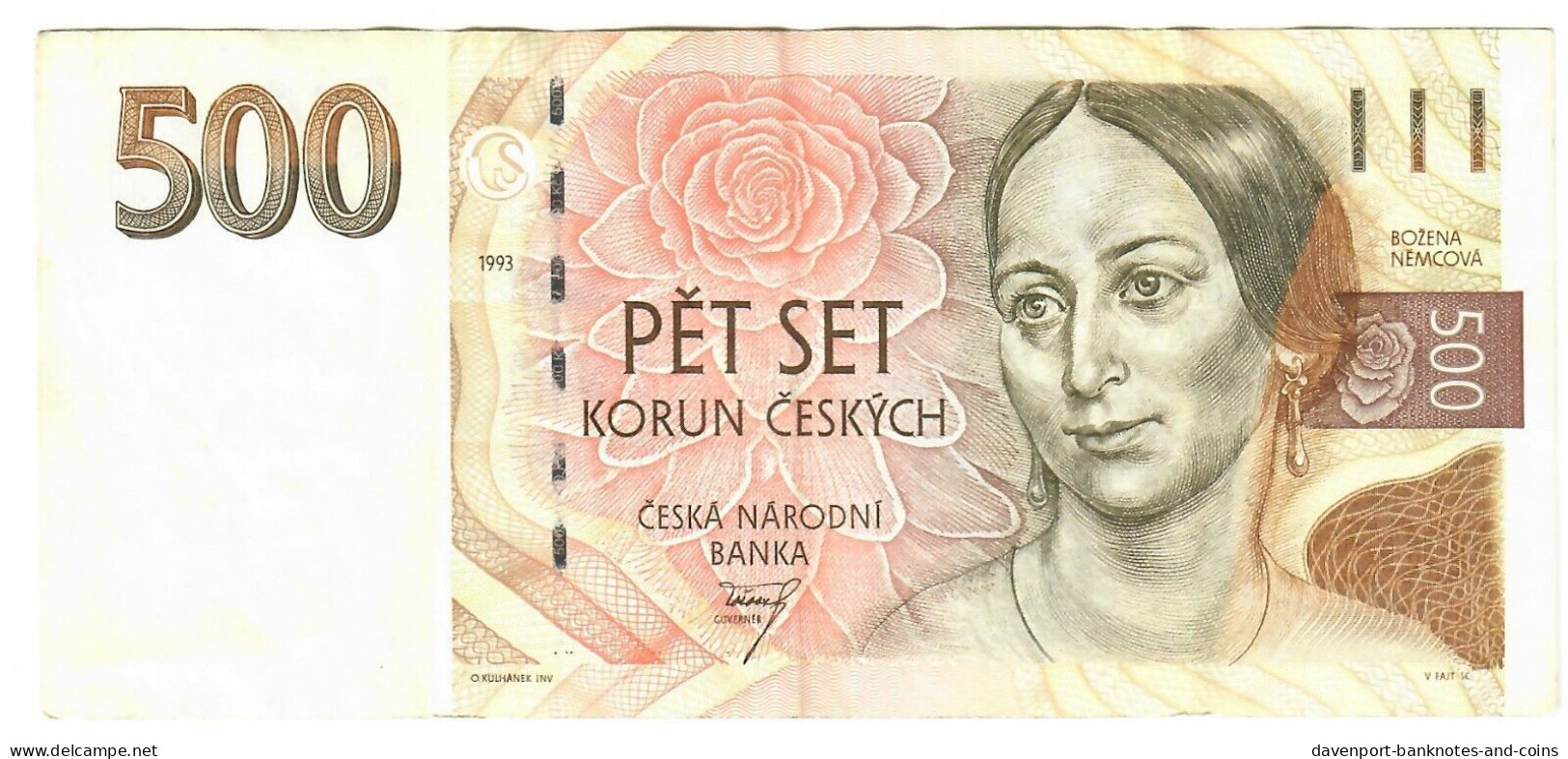 Czech Republic (Czechia) 500 Korun 1993 VF [4] - Czech Republic