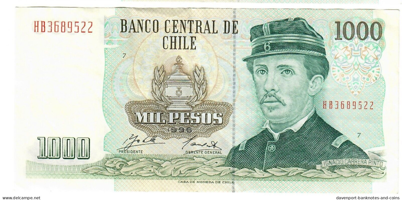 Chile 1000 Pesos 1996 EF - Chili