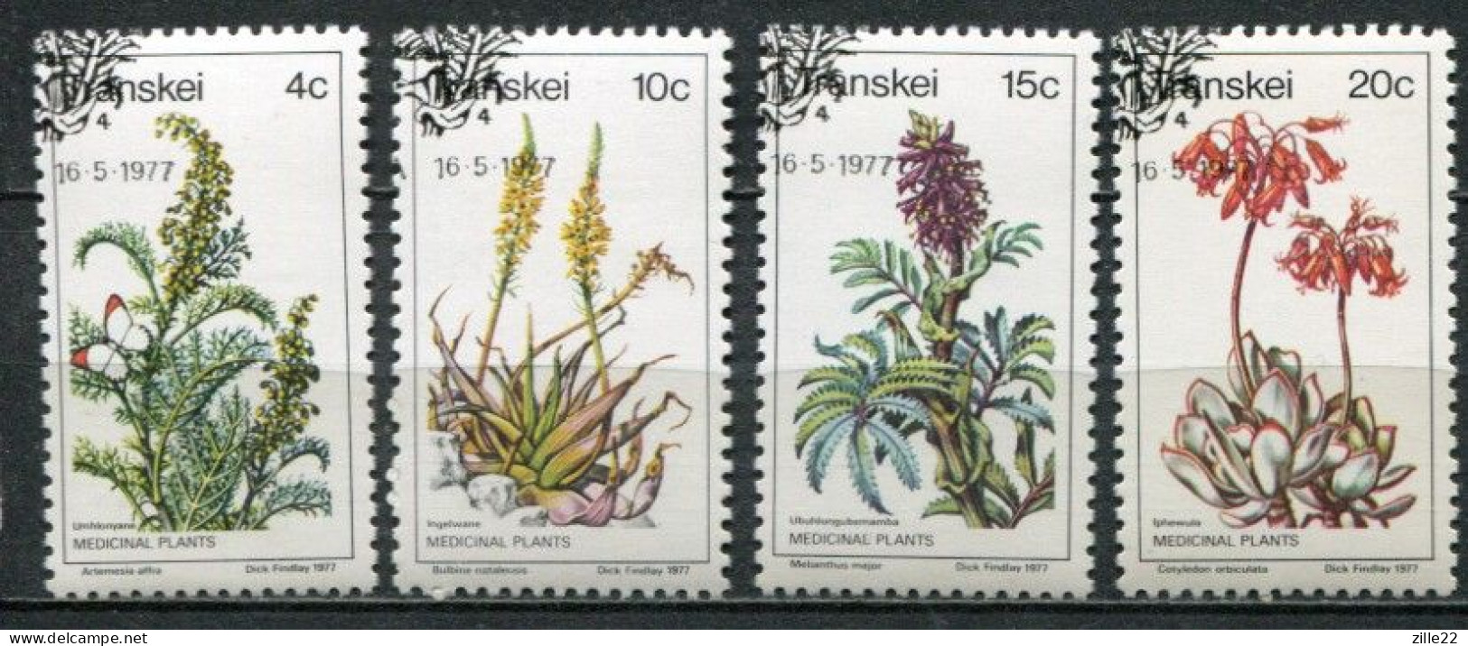 Transkei Mi# 24-7 FDC-gestempelt/CTO - Flora Medical Plants - Ciskei