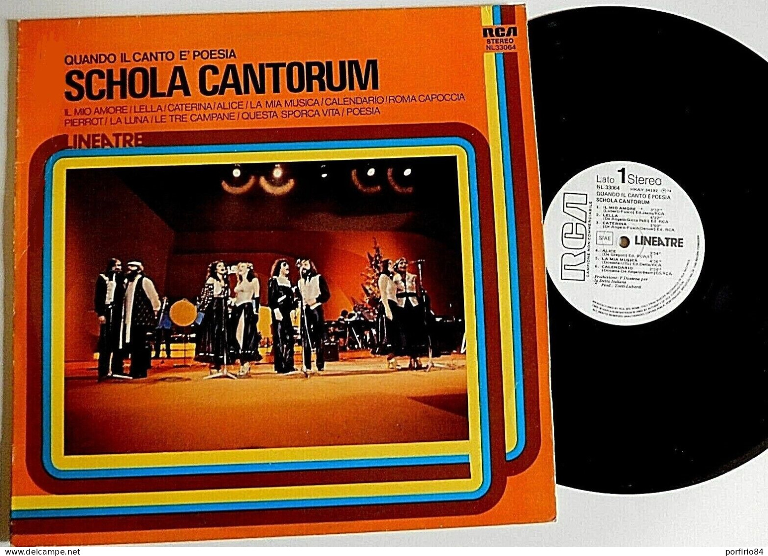 SCHOLA CANTORUM LP 33 Giri PROMO Del 1978 QUANDO IL CANTO E' POESIA - RCA - Altri - Musica Italiana