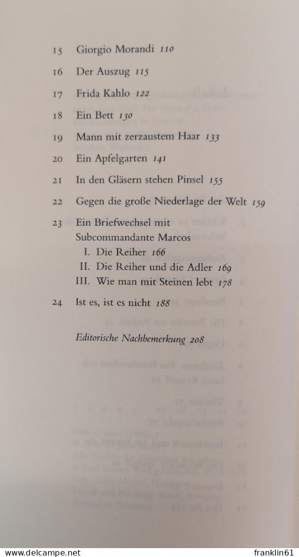 Gegen Die Abwertung Der Welt. Essays. - Poesía & Ensayos