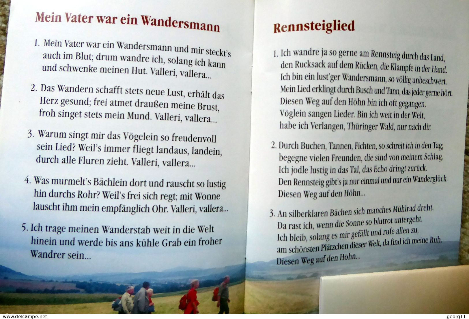 3 x Liederheft Liederbüchlein - Gesang Musik Volkslied - Thüringen Rhön Sachsen
