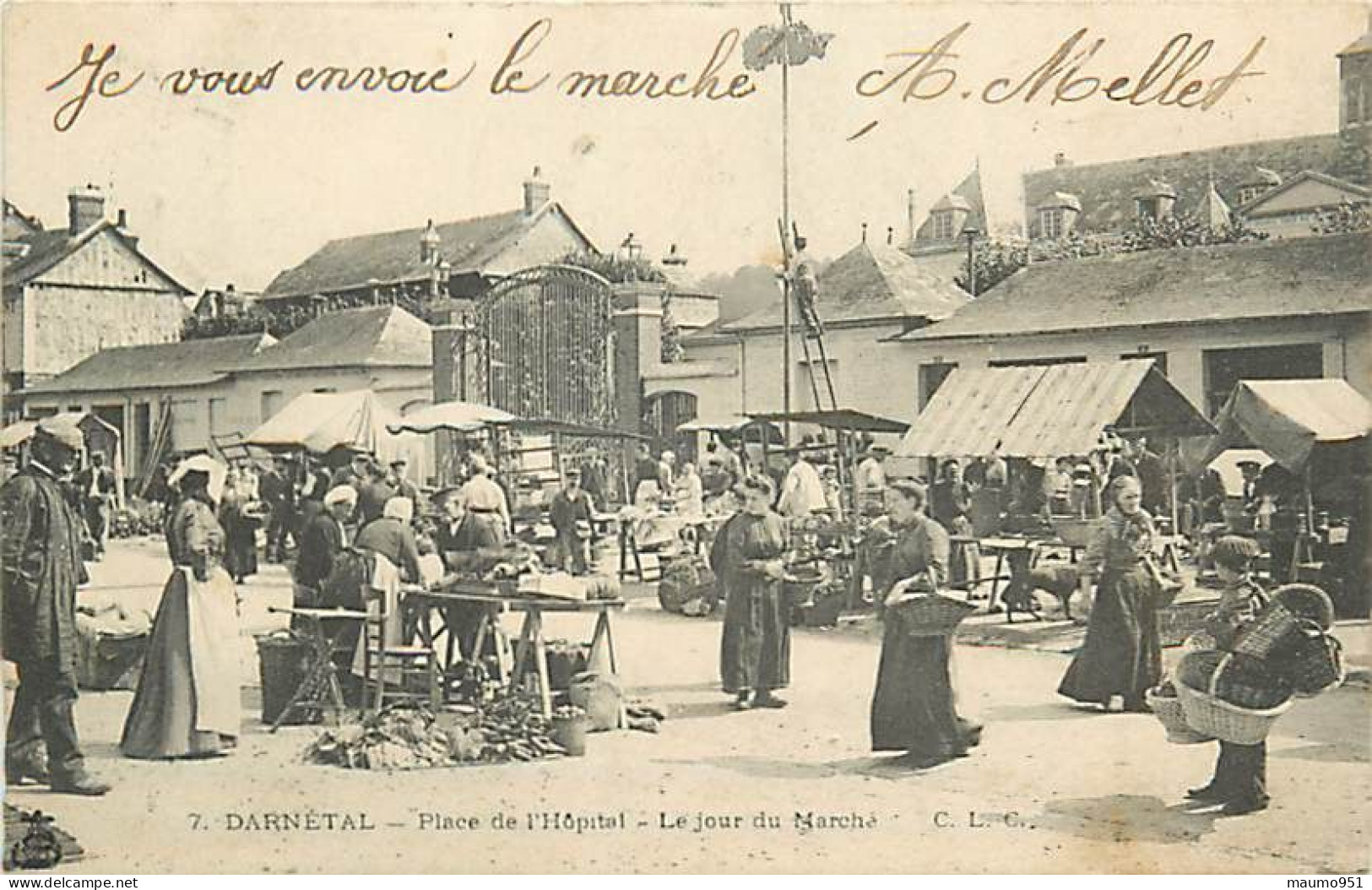 76 DARNETAL - PLACE DE L'HOPIAL LE JOUR DU MARCHE - Darnétal