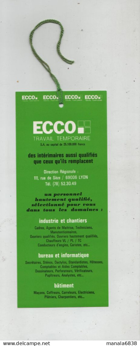 Le Groupe Ecco Fic Smi Sfer Sgeca St Paul's Villeurbanne Lyon  1978 - Marcapáginas