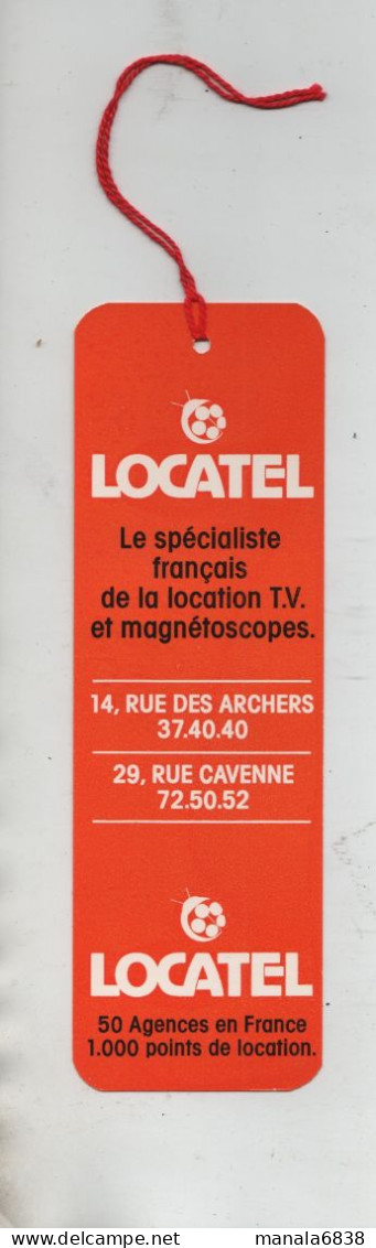 Locatel Location TV Et Magnétoscopes Lyon 1978 - Marque-Pages